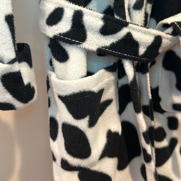 Leveret Toddler Size 4 Cow Print Hooded Bath Robe - Picture 6 of 11